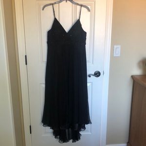 Black beaded evening/ prom dress